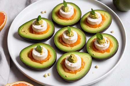 Bouchées d’Avocat au Pamplemousse
