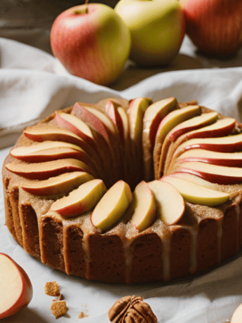 gâteau moelleux aux pommes